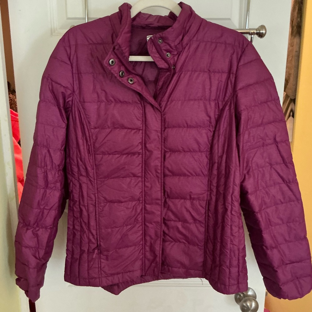 32 Degrees Burgundy Quilted Puffer Jacket